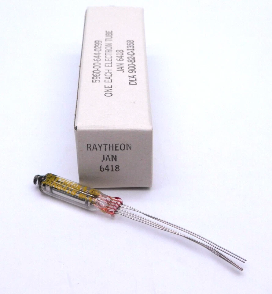 Raytheon Jan 6418 Valve Tube Military Spec 1 Piece Old Stock