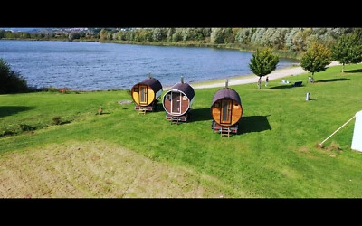 Mobile Sauna - Fasssauna - mieten - ab 59 € • an 35 Standorten Deutschlandweit - Bild 1 von 4