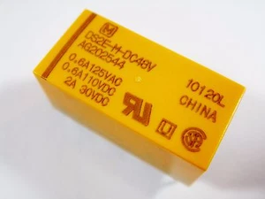 1X SDS Relay Gold 48V 2XUM 125V 0.6A Panasonic DS2E-M-DC48V #10-73 - Picture 1 of 13