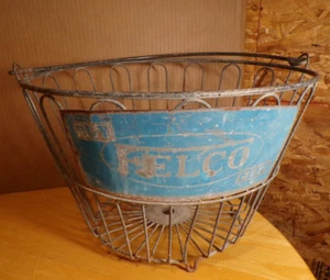 Buy Felco Chicken Feed Advertising Sign Metal Egg Basket Farm Agriculture - Picture 1 of 8