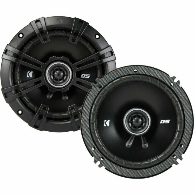 KICKER DS Series DSC650 6.5 inch 240W 2-Way 4 Ohm Car Audio Coaxial Speaker - Black
