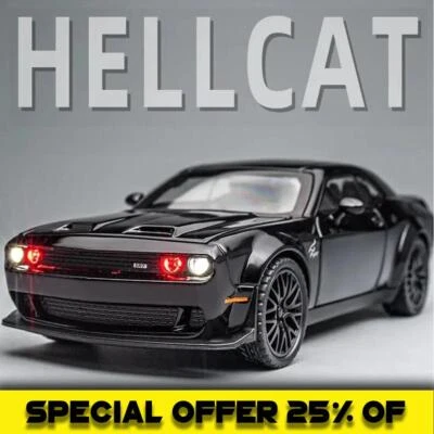 Hot Wheels Dodge Challenger Srt Remote Control Toys Rc Cars Model Gift Metal - Image 1 of 4