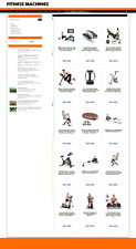 FITNESS MACHINES AFFILIATE WEBSITE - eCOMMERCE STORE - FULLY STOCKED - DOMAIN