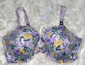 NWT Victorias Secret Sexy LINED DEMI Purple Gold Butterfly Love Cloud Bra 36DD - Picture 1 of 2