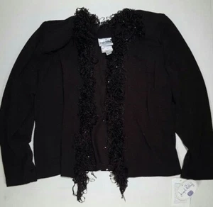 Joseph Ribkoff 23235 Damen Pailletten Polyester Größe 20 Statement Braun Jacke Neu mit Etikett - Bild 1 von 12