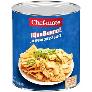 Chef-mate Que Bueno Spicy Nacho Cheese Sauce Jalapeno Queso Canned Food #10 C... - Picture 1 of 7