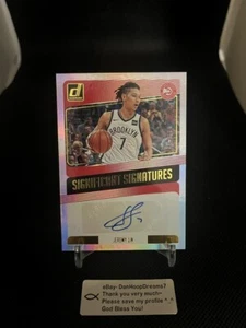 2018-19 Panini Donruss Significant Signatures Auto JEREMY LIN #SS-JLN - Picture 1 of 2