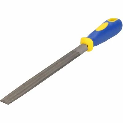 2pc Metalworking Metal Engineering T12 Files Half Round + Flat 150mm Length - Image 1 of 3