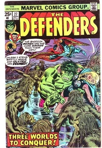 THE DEFENDERS #27 F/VF 1st STARHAWK Guardians of the Galaxy MOVIE SLY STALLONE - Picture 1 of 3