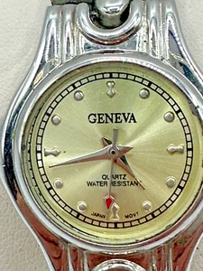 Orologio da polso donna al quarzo Ginevra placcato argento analogico impermeabile - Foto 1 di 7