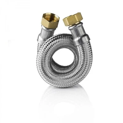 TUCAI Panzerschlauch Flexschlauch 1" DN25 Edelstahl Bad WC Küche Sanitär Trinkwasser