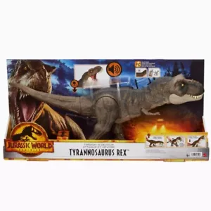 Figura de acción Mattel Jurassic World Thrash 'N Devour Tyrannosaurus Rex T-Rex - Imagen 1 de 7
