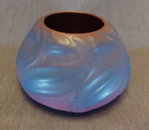 Van Briggle Low Round Tulip Bowl, Mulberry Glaze - Picture 1 of 5