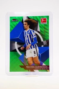 MATTEO GUENDOUZI 2020-21 Finest Bundesliga Hertha Berlin Green Wave 11/99 - Picture 1 of 2