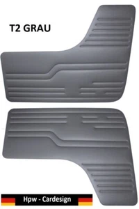 VW BUS T2 Türpappe Türpappen Türverkleidungen Door Panel grau gray Neu - Picture 1 of 4