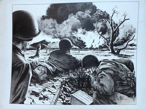 ORIGINAL 1966 REED CRANDALL Blazing Combat #4 PEN & INK DC COMIC ILLUSTRATION - Picture 1 of 5