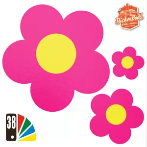 25 DAISY FLOWER STICKERS DECALS for Car | Wall | Home - 38 Colours (S1) - Picture 1 of 33