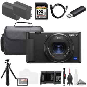 Sony ZV-1 II Digital Camera (Black) + 128GB + Tripod + Extra Batt - Value Kit - Picture 1 of 8