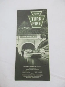 Vintage Pennsylvania Turnpike Travel Road Map Guide-B45 - Picture 1 of 11