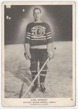 1939-40 O-Pee-Chee V301-1 Earl Seibert Card #76 Chicago Black Hawks