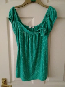 Milkmaid gipsy top size 12 stretchy elastane viscose machine washable NEW - Picture 1 of 5