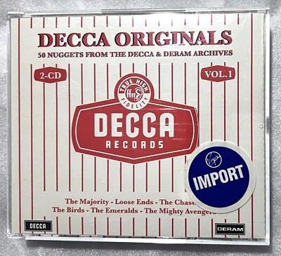 Decca Originals 50 Nuggets From Decca & Deram Vol I (Import) 2 CD Set HTF - Image 1 of 4
