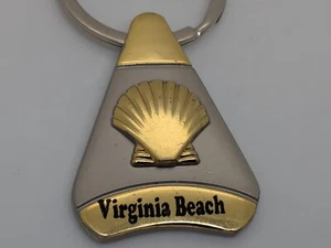 Virginia Beach Souvenir Keychain Metallic - Picture 1 of 4