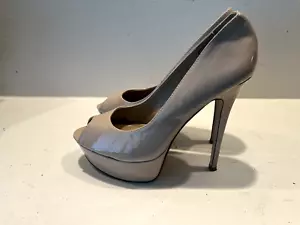 Womens Aldo tan nude platform peep toe pumps heels size 9 Euro 40 EUC Excellent - Picture 1 of 5