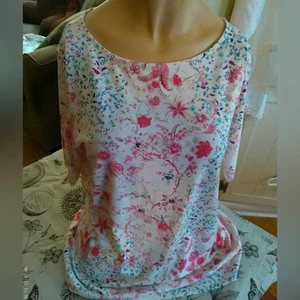 Medium Tahari Cold shoulder Shirt - Picture 1 of 7