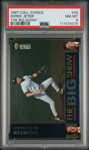 1997 Collector'S Choice The Big Show #34 Derek Jeter The Big Show PSA 8 - Foto 1 di 2