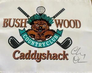 Chevy Chase Firmado Caddyshack Bush Madera Country Club Bandera Autógrafo Beckett - Imagen 1 de 3