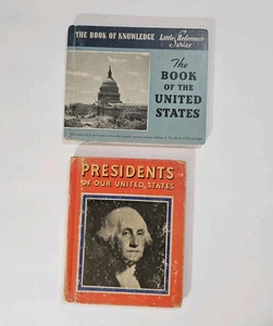 Vintage United States History Presidents Little Reference 2 Books 1935, 1940  - Imagen 1 de 24