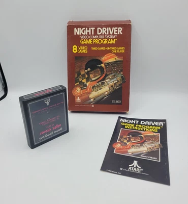 Night Driver (Atari 2600, 1978) CIB - Image 1 of 4