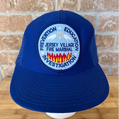 Raro Jersey Village TX Fire Marshall De Colección Hecho en Reynolds EE. UU. Gorra Snapback Foto 1 de 4