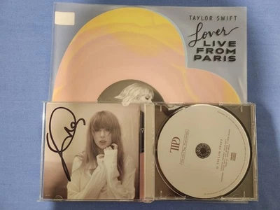 Taylor Swift Lover Live From Paris Heart Shaped Vinyl With Hand Signed Photo - Image 1 of 4