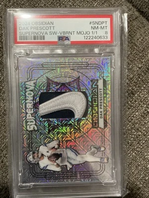 2024 Panini Obsidian - Supernova Swatches Dak Prescott #SN-DPT PSA 8 1/1 - Image 1 of 2
