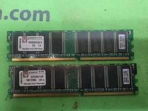 2GB (1GB x 2) DDR RAM VARIOUS BRANDS PC3200 400MHz DESKTOP MEMORY RAM - Picture 1 of 1
