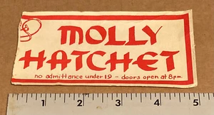 HATCHET MOLLY - Club nocturno Mabels - Talón de entradas para conciertos/espectáculos - Imagen 1 de 2
