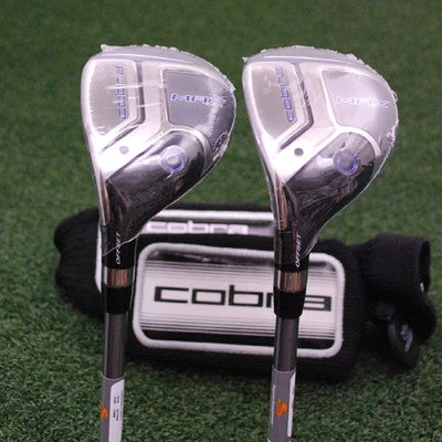 Cobra Golf MAX OS Offset Hybrid 3h & 4h LEFT HAND SET - Graphite Stiff -NEW - Image 1 of 4