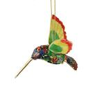 Mini ornement de Noël colibri oiseau cloisonne émail neuf dans sa boîte cadeau pastel