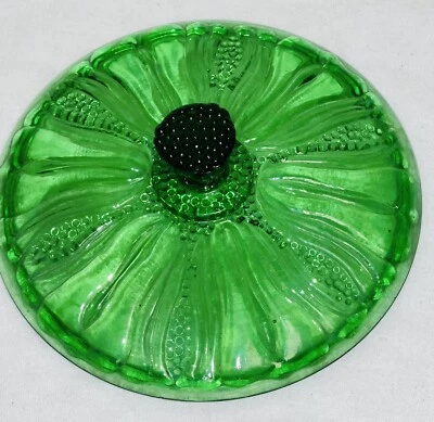 Dell TULIP GREEN 6 1/4" CANDY LID - Image 1 of 2