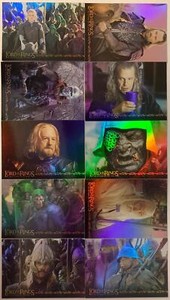 Lord of the Rings Return of King Prismatic Foil Chase Card Set 10 Cards