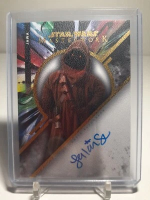 2022 Topps Star Wars Masterwork Leilani Shu As Jawa Canvas Auto #'d/25 - Image 1 of 2