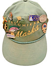 Cap Ketchikan Alaska Adjustable Green Trucker Hat Baseball With 27 Pins Otto Cap