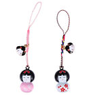  2 Pcs Japanese Style Mobile Phone Chain   Lovers Kimono Gifts Couples