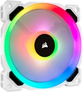 Corsair Ventola LL120 RGB Dual Light Loop RGB LED PWM bianco da 120 mm case 12cm - Photo 1/4