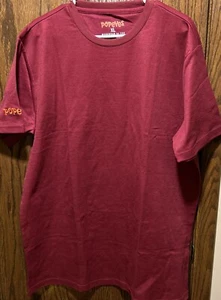 Popeyes Chicken Workwear CSE Red/Burgundy Short Sleeve Employee Shirt Men New XL - Picture 1 of 6