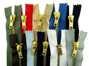 Denim Jean Zips - Sizes 6", 7" and 8" - Available in 10 Colours - Picture 1 of 24