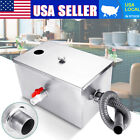 Commercial Grease Trap 8LB Stainless Steel Interceptor Restaurant Kitchen 5GPM