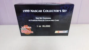 Vintage 1999 Nascar Diecast Collectors Set 16 Cars 1 Of 10000 NIB Bags Sealed - Picture 1 of 8
